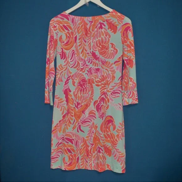 Lilly Pulitzer Upf Sophie Love Bird Small Short Dress pink dress size XS - Picture 4 of 8
